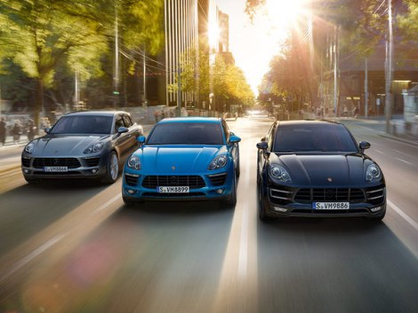 The selection of Porsche cars at the Sunseeker Mallorca Open Day included the all-new Macan