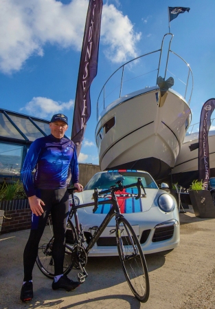 Sunseeker London Group Sales Director Christopher Head will be cycling from St Tropez to Monaco for the COCC Charity Ride for Princess Charlene's Foundation