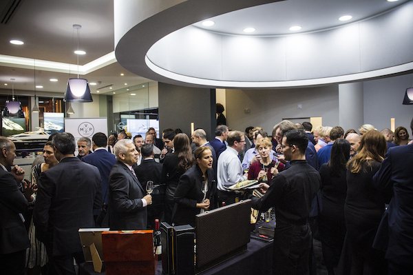 Around 200 guests enjoyed an evening at the Sunseeker London showroom including a unique wine tasting by Montevino