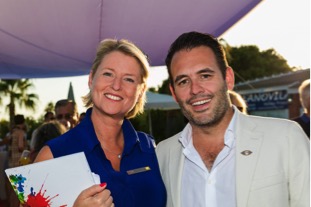 Sunseeker Portugal, Director Steve Handy and Director of Quinta Properties Kerstin Buechner at the Launch of Vale do Lobo new office