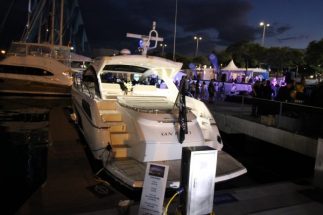 The Sunseeker Stand in Port Vell