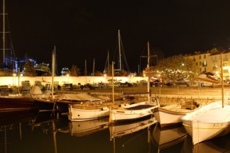 At night the marina is as just picturesque as it is in the sun