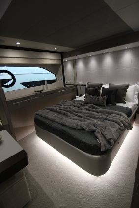 The Beautifully dressed double cabin on the 76 Yacht